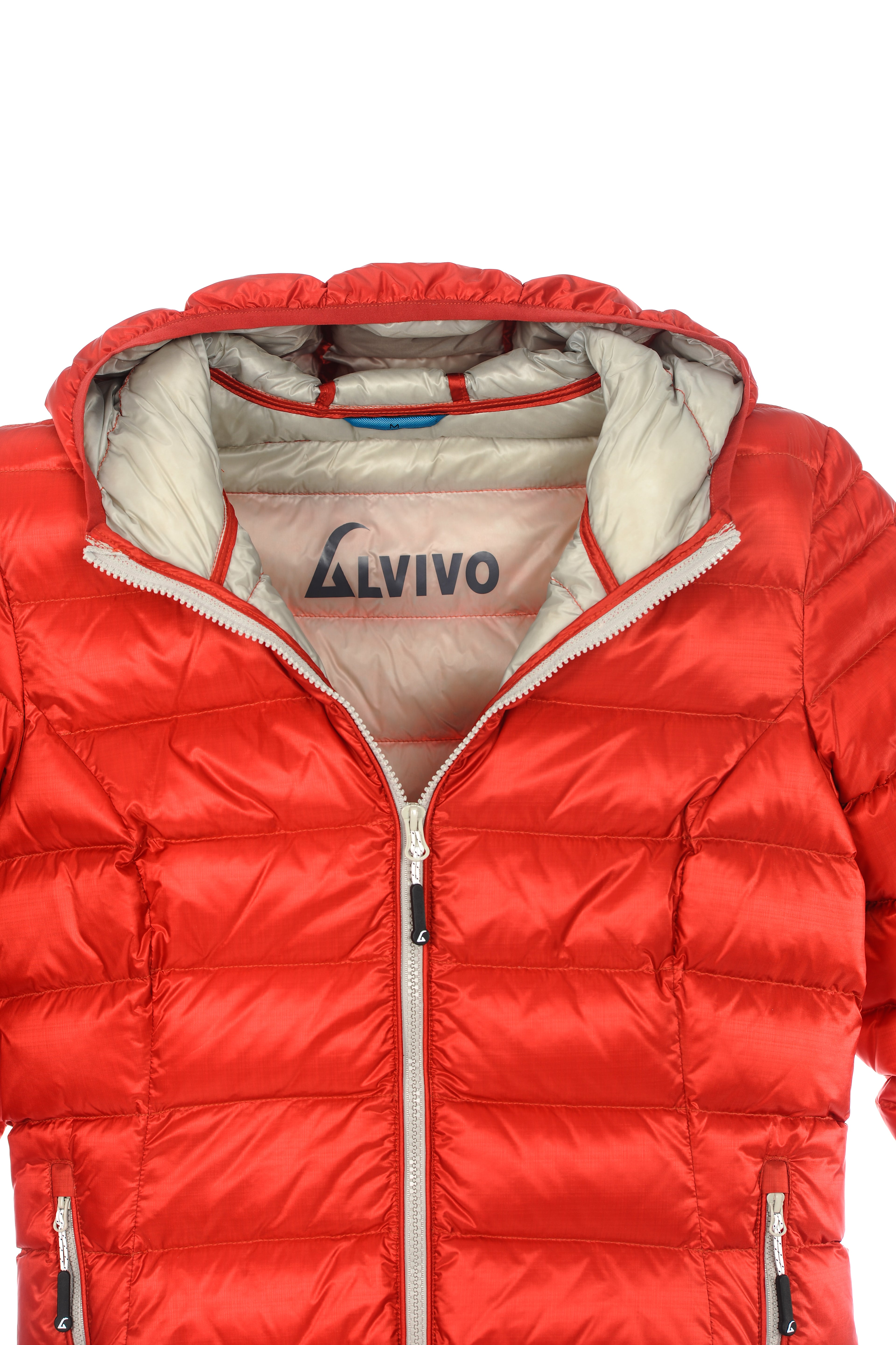 Alvivo Belfast Daunenjacke Rot/Grau