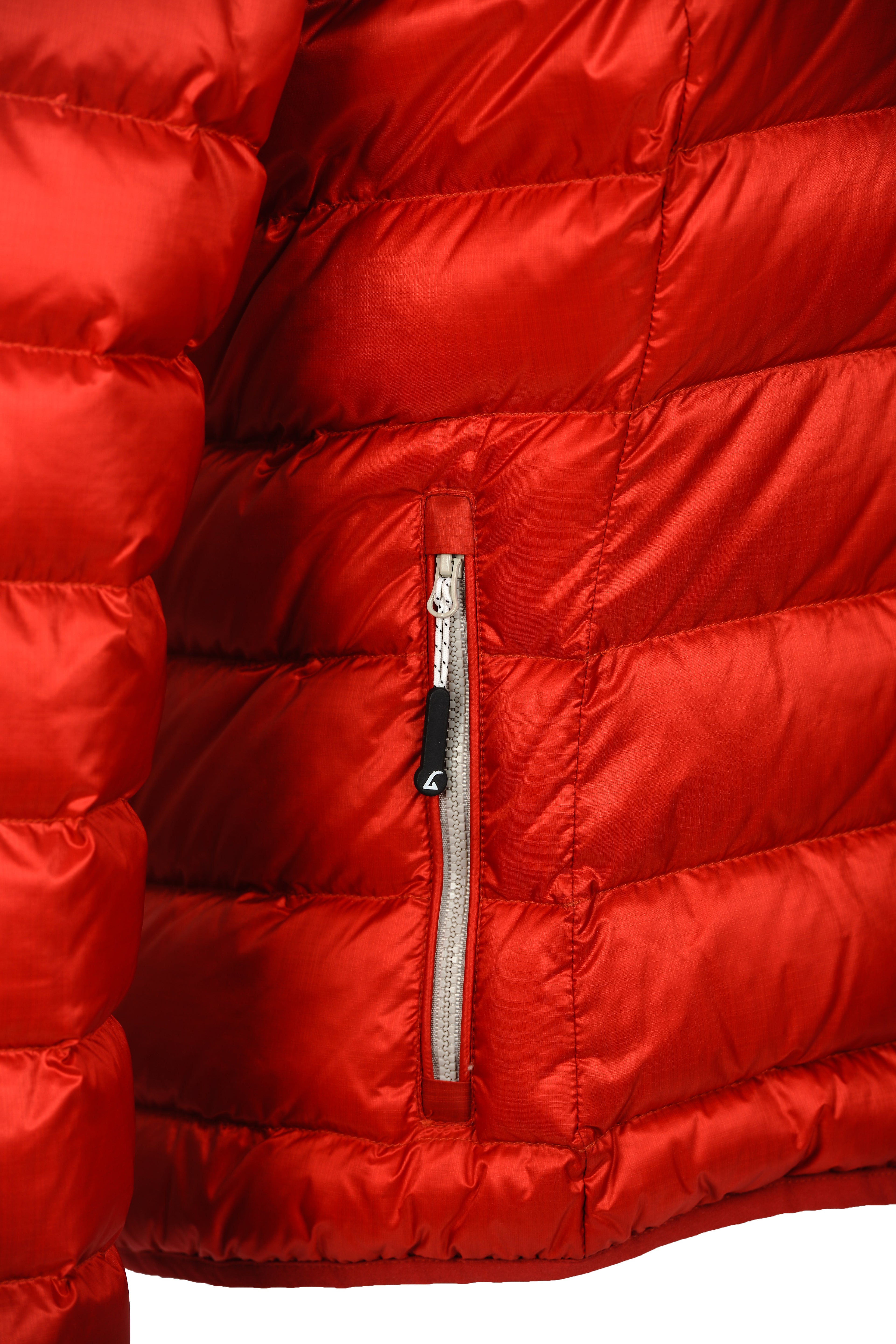 Alvivo Belfast Daunenjacke Rot/Grau