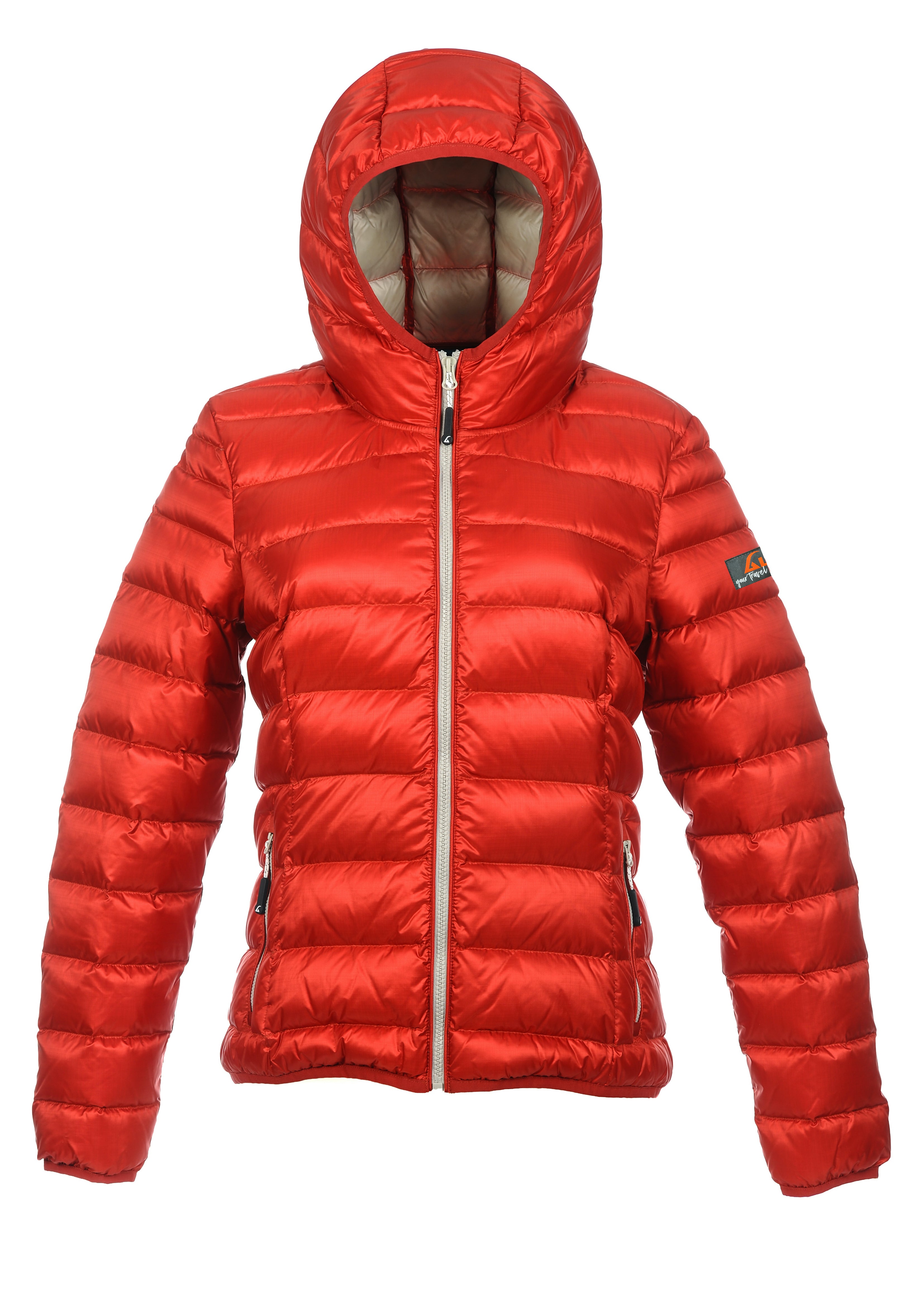 Alvivo Belfast Daunenjacke Rot/Grau