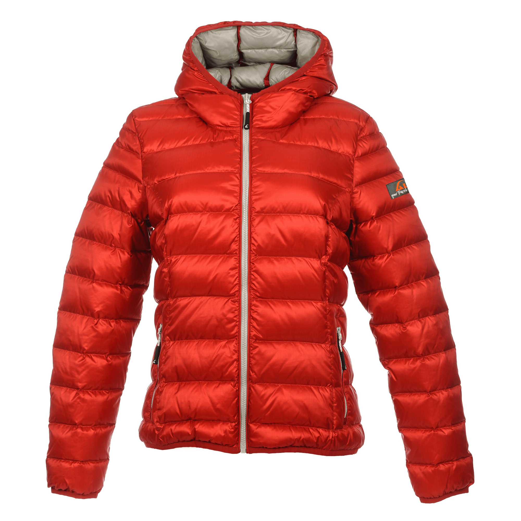 Alvivo Belfast Daunenjacke Rot/Grau