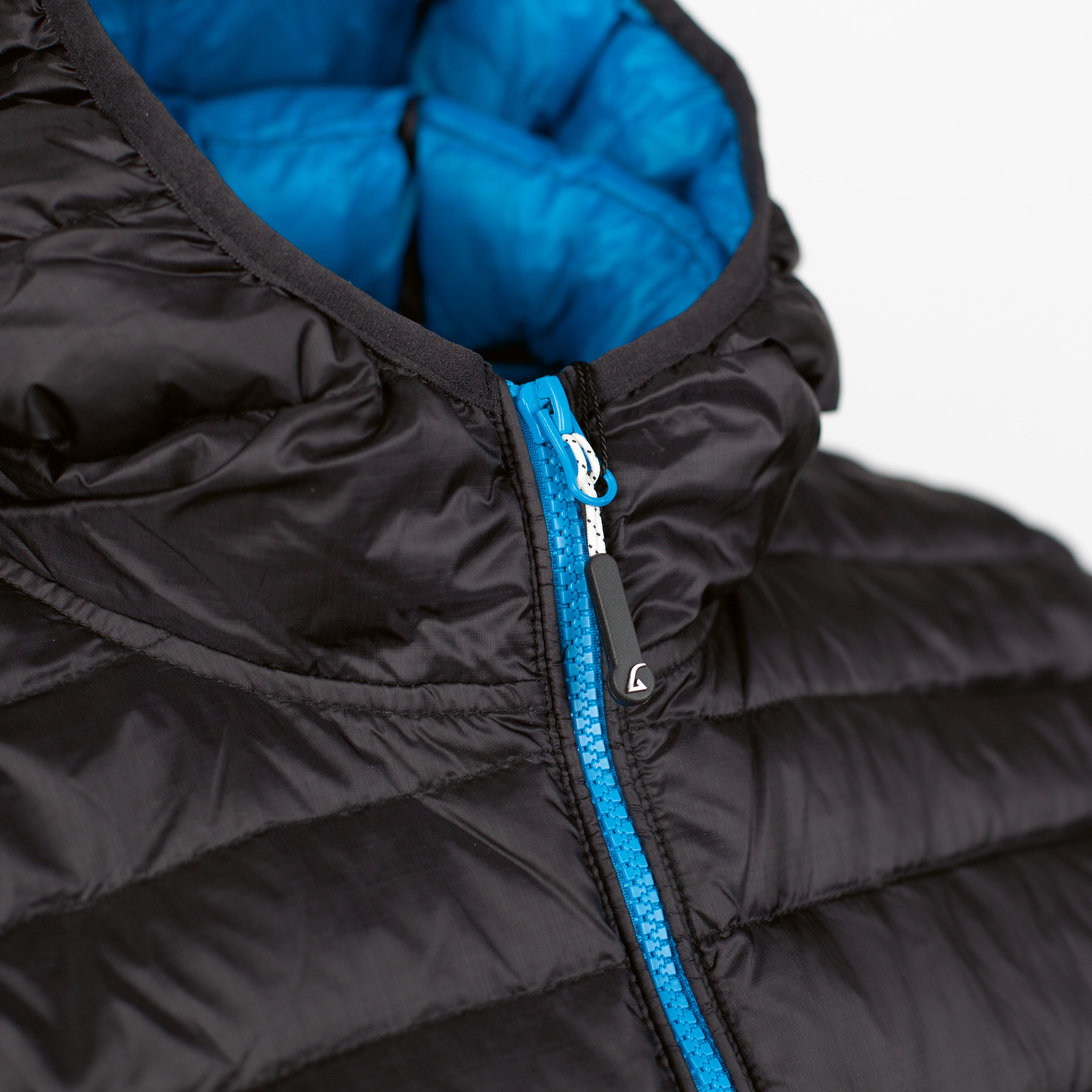 Alvivo Belfast Daunenjacke Schwarz/Türkis