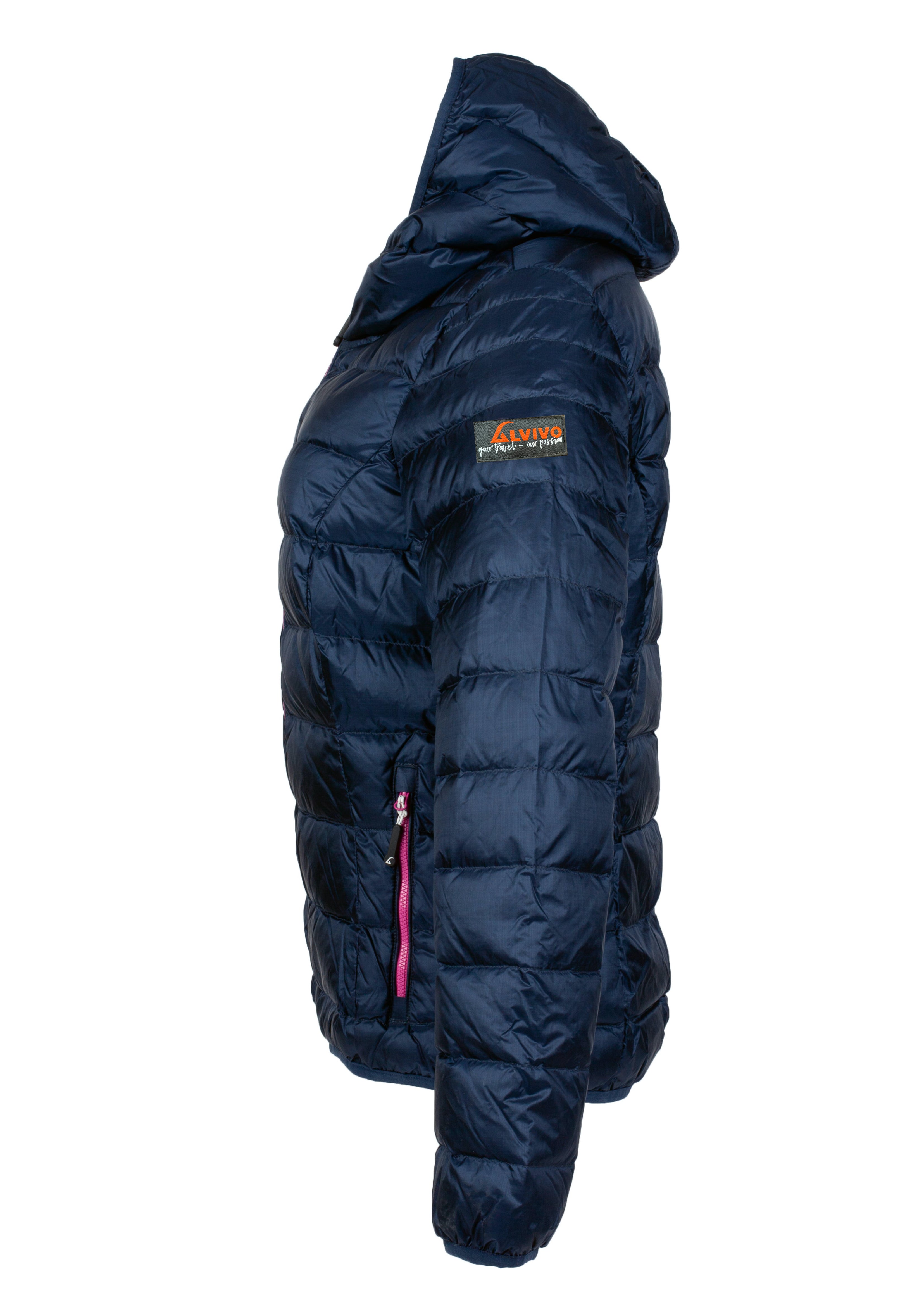 Alvivo Belfast Daunenjacke Blue/Rose