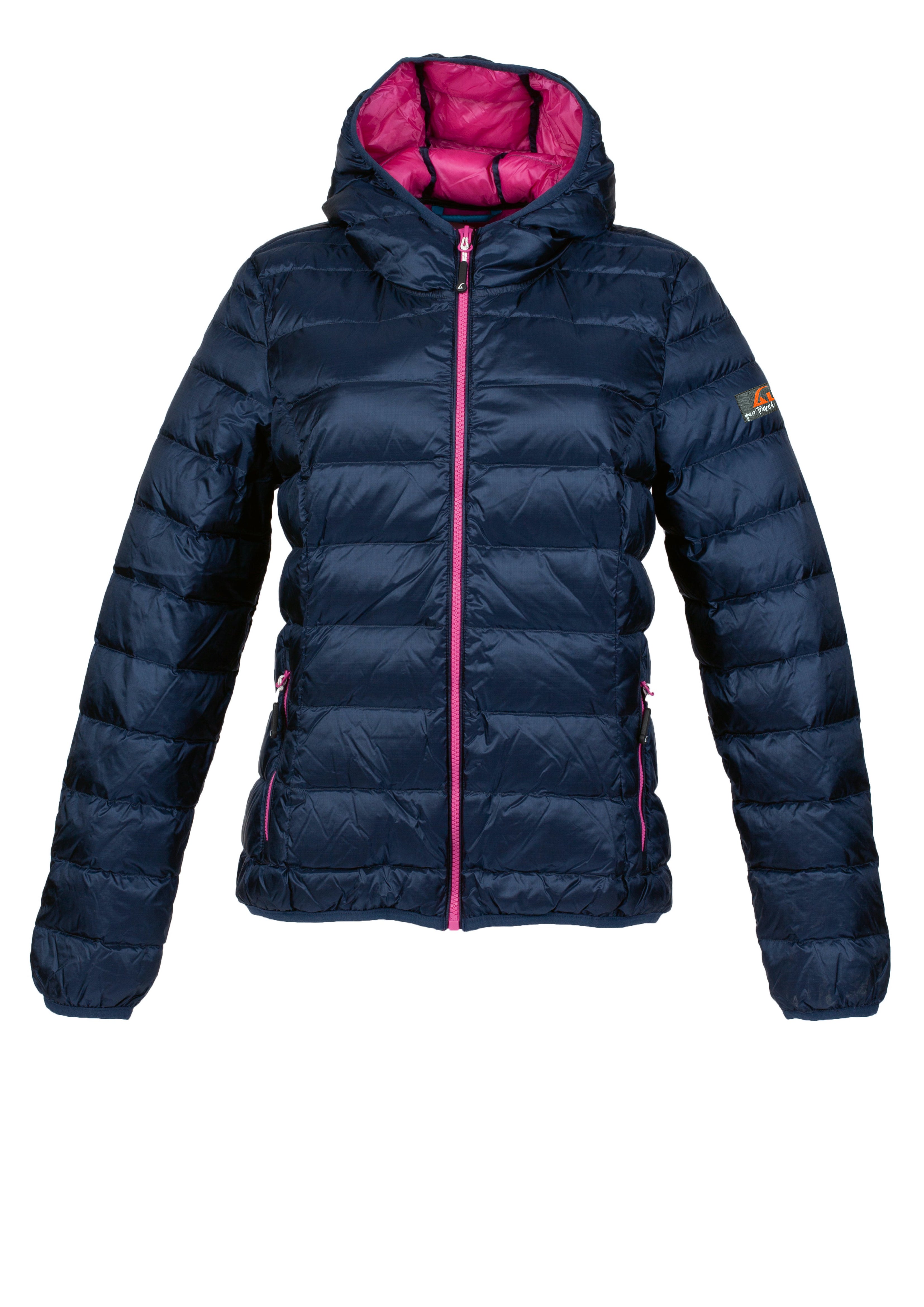 Alvivo Belfast Daunenjacke Blue/Rose