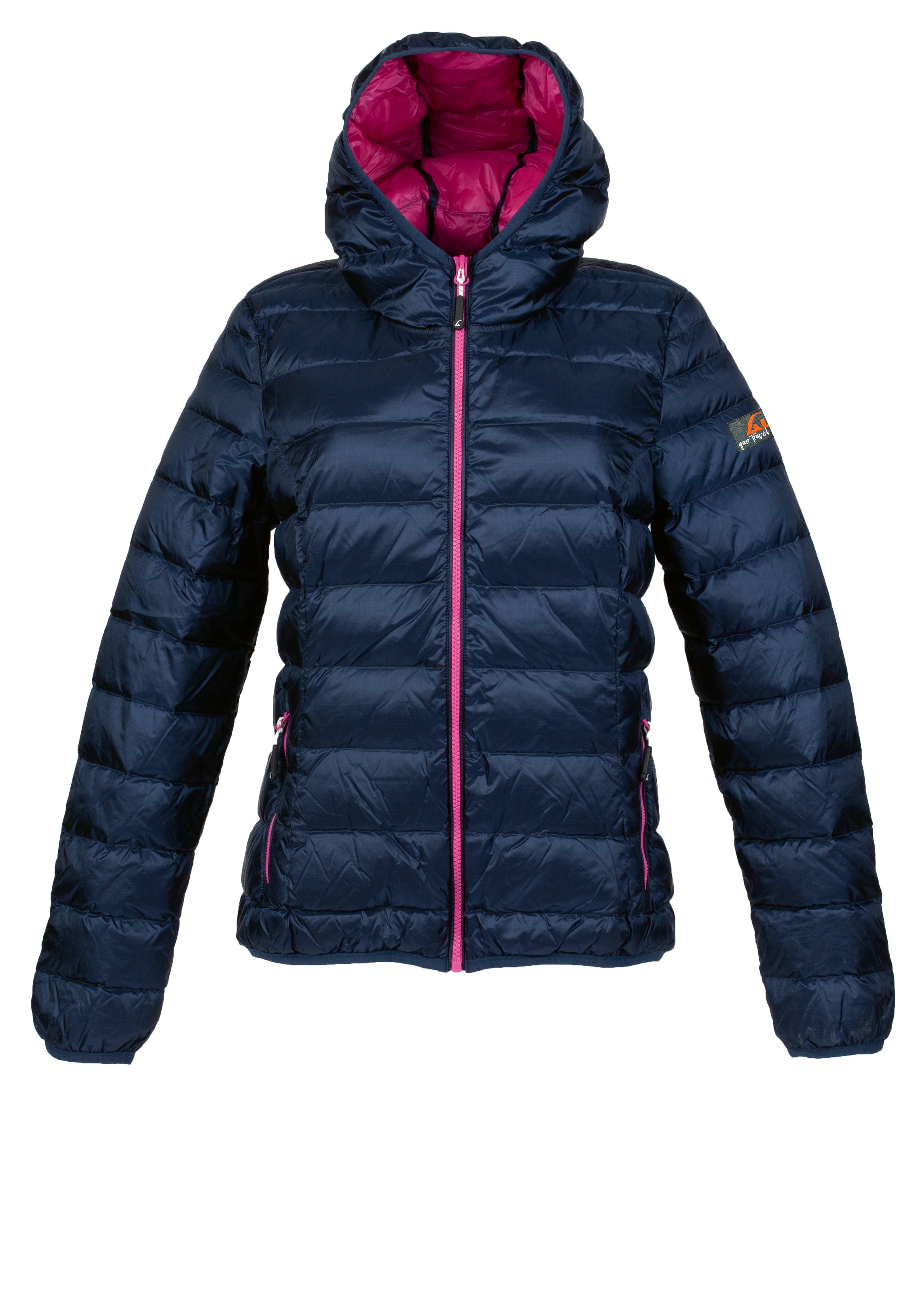 Alvivo Belfast Daunenjacke Blue/Rose