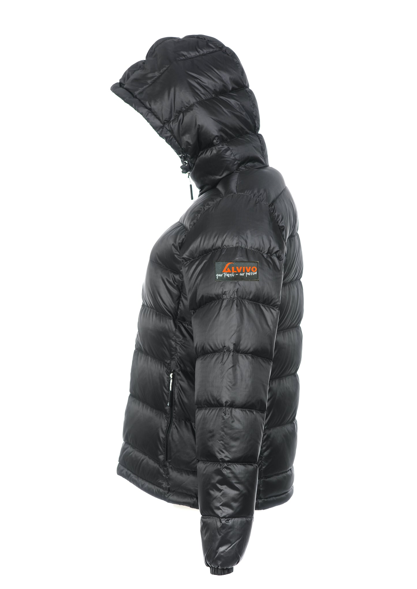 Alvivo Astana Daunenjacke Schwarz/Schwarz #farbe_schwarz-schwarz