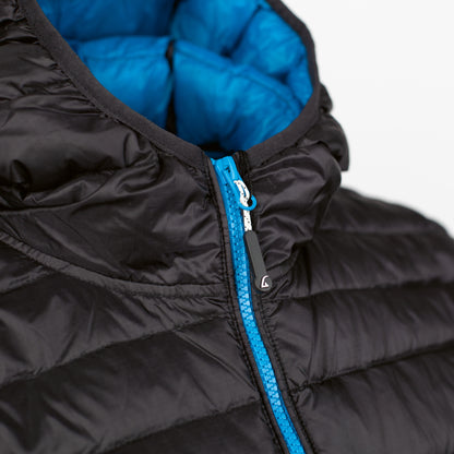 Alvivo Belfast Daunenjacke Schwarz/Türkis 