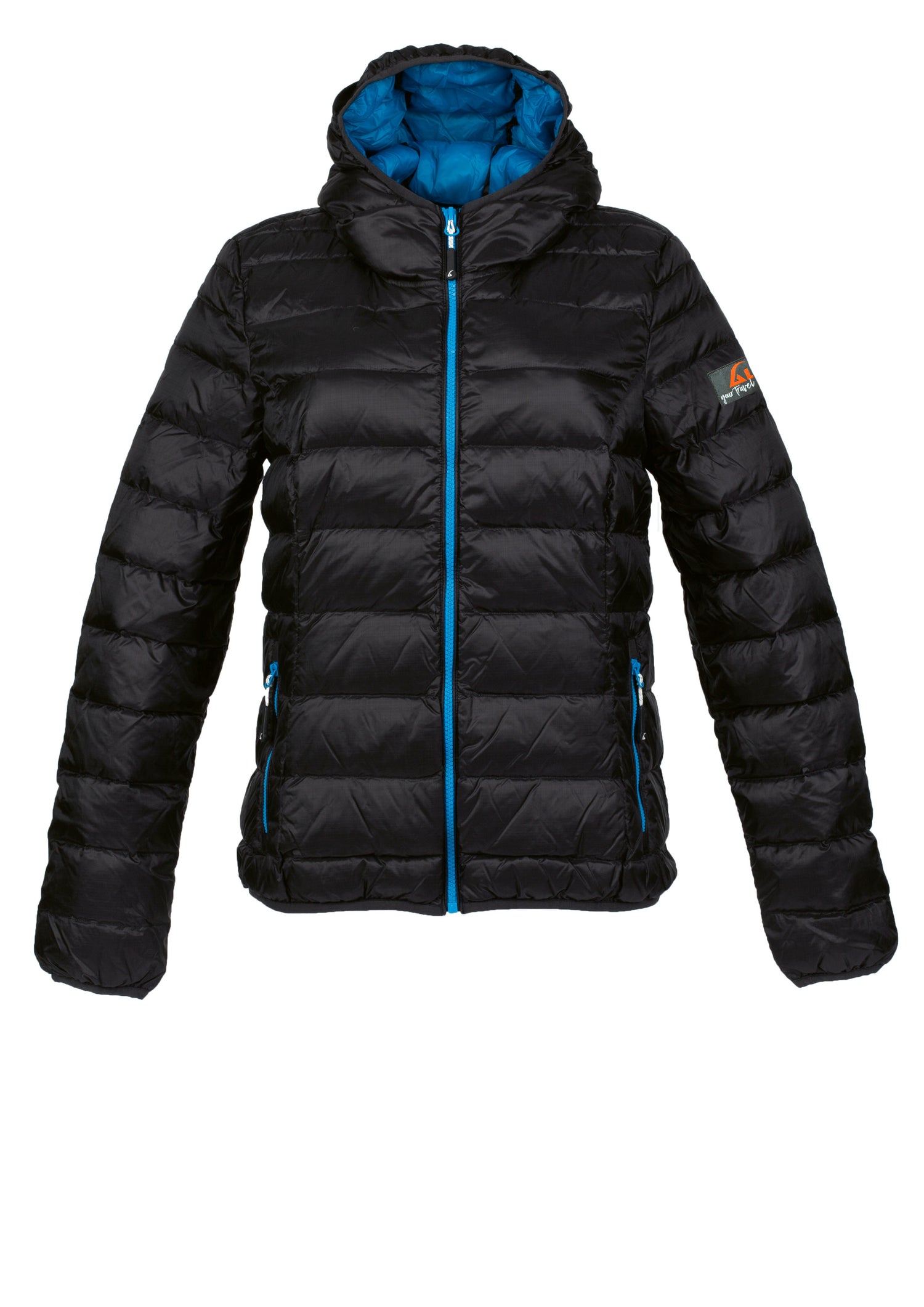 Alvivo Belfast Daunenjacke Schwarz/Türkis 