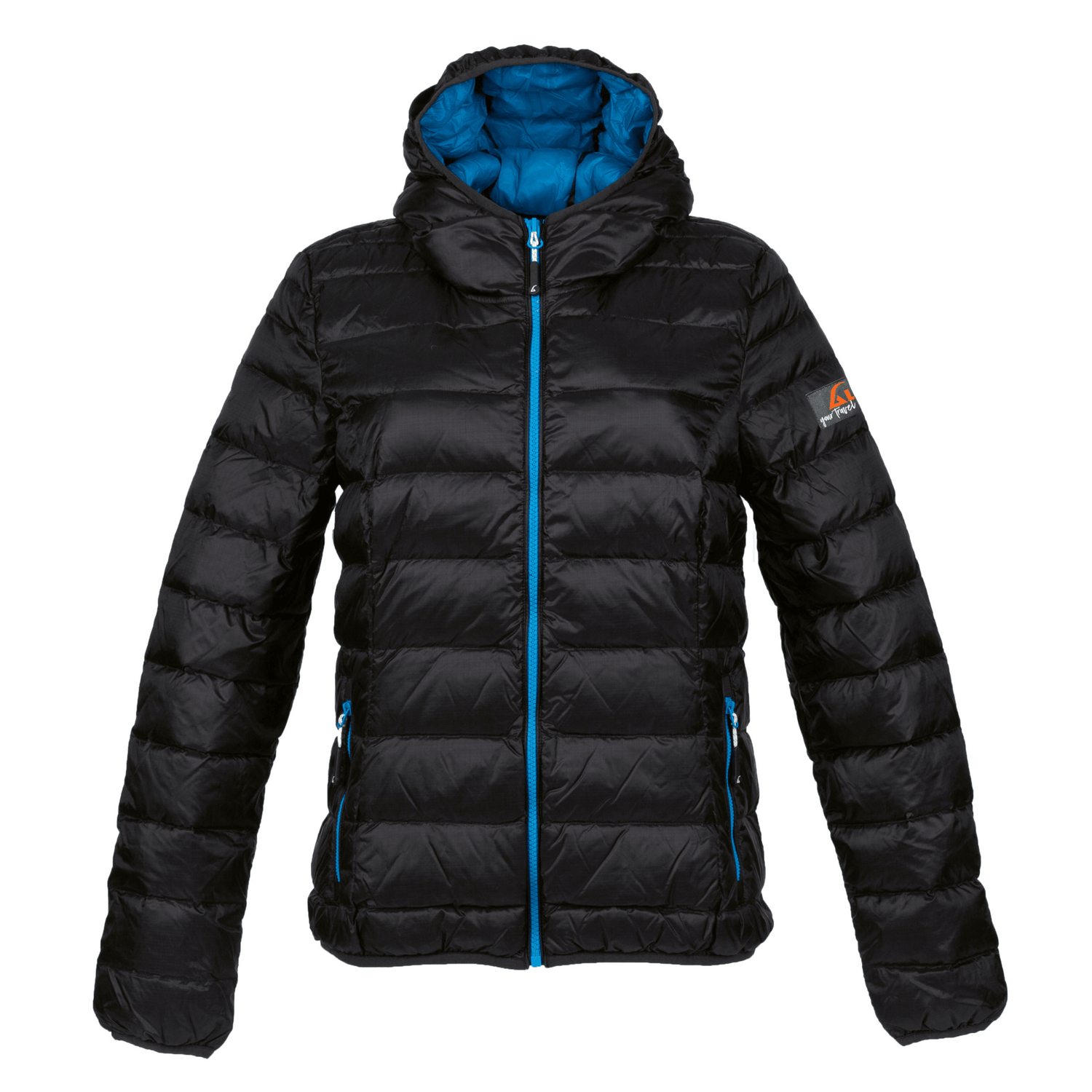 Alvivo Belfast Daunenjacke Schwarz/Türkis 