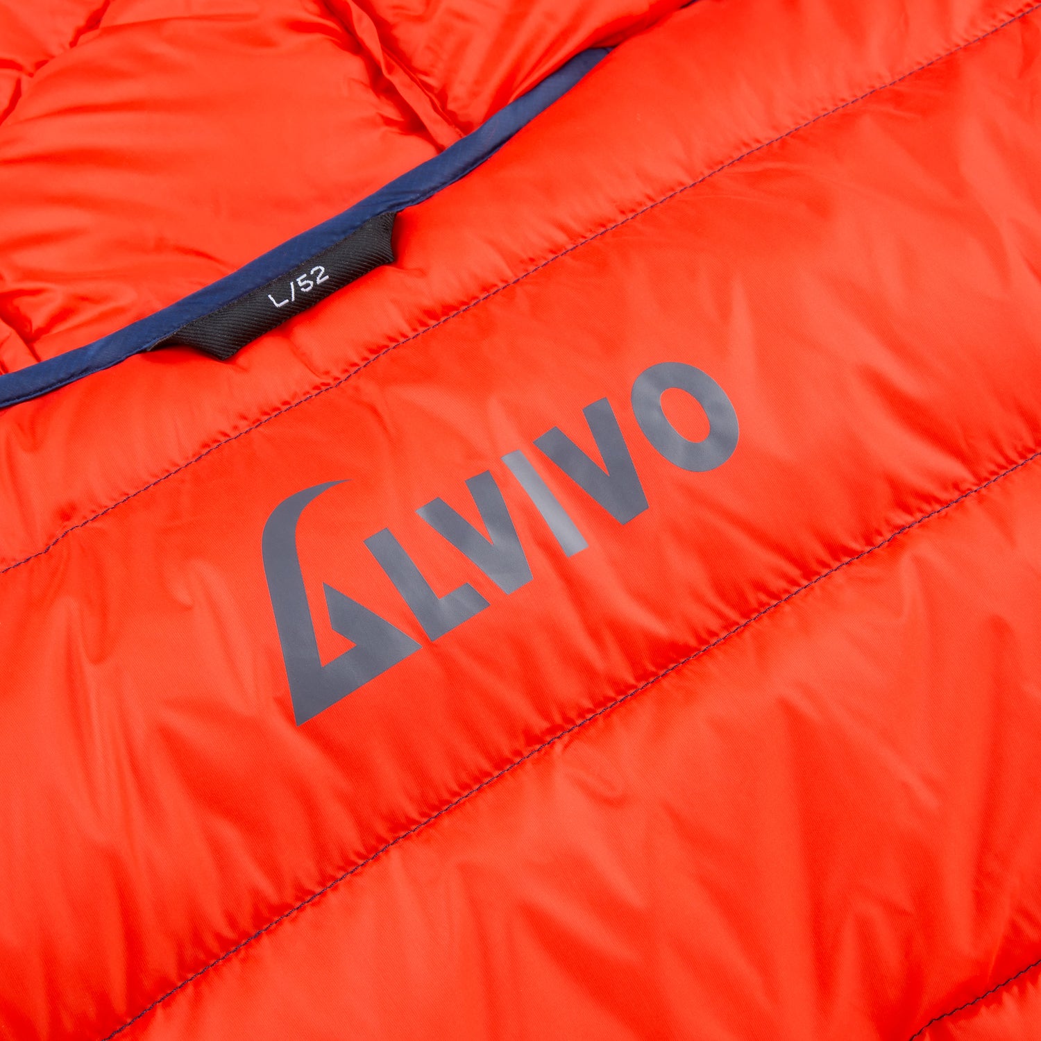 Alvivo Nuuk Daunenjacke blau/rot 