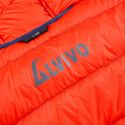 Alvivo Nuuk Daunenjacke blau/rot 