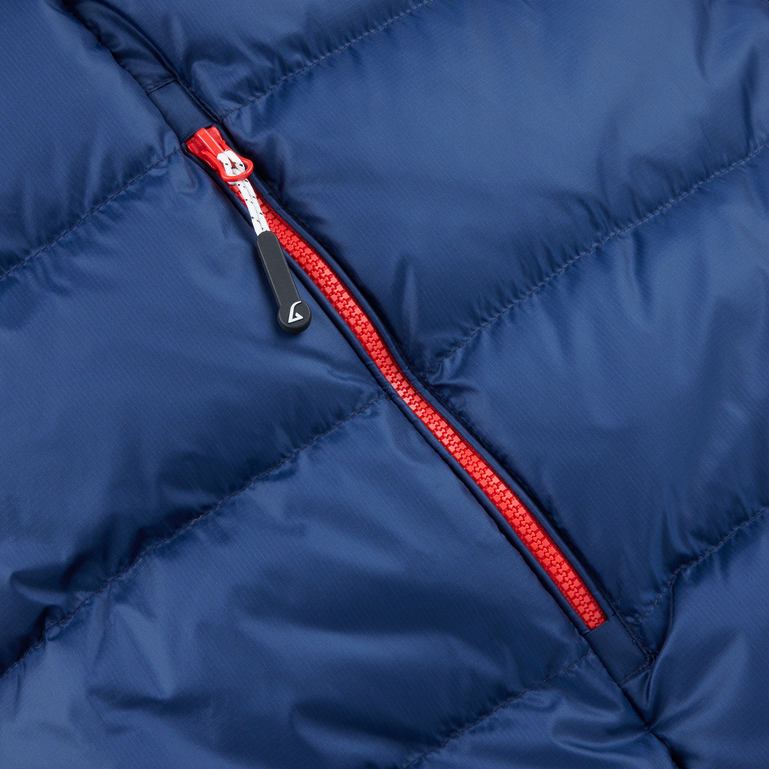 Alvivo Nuuk Daunenjacke blau/rot 