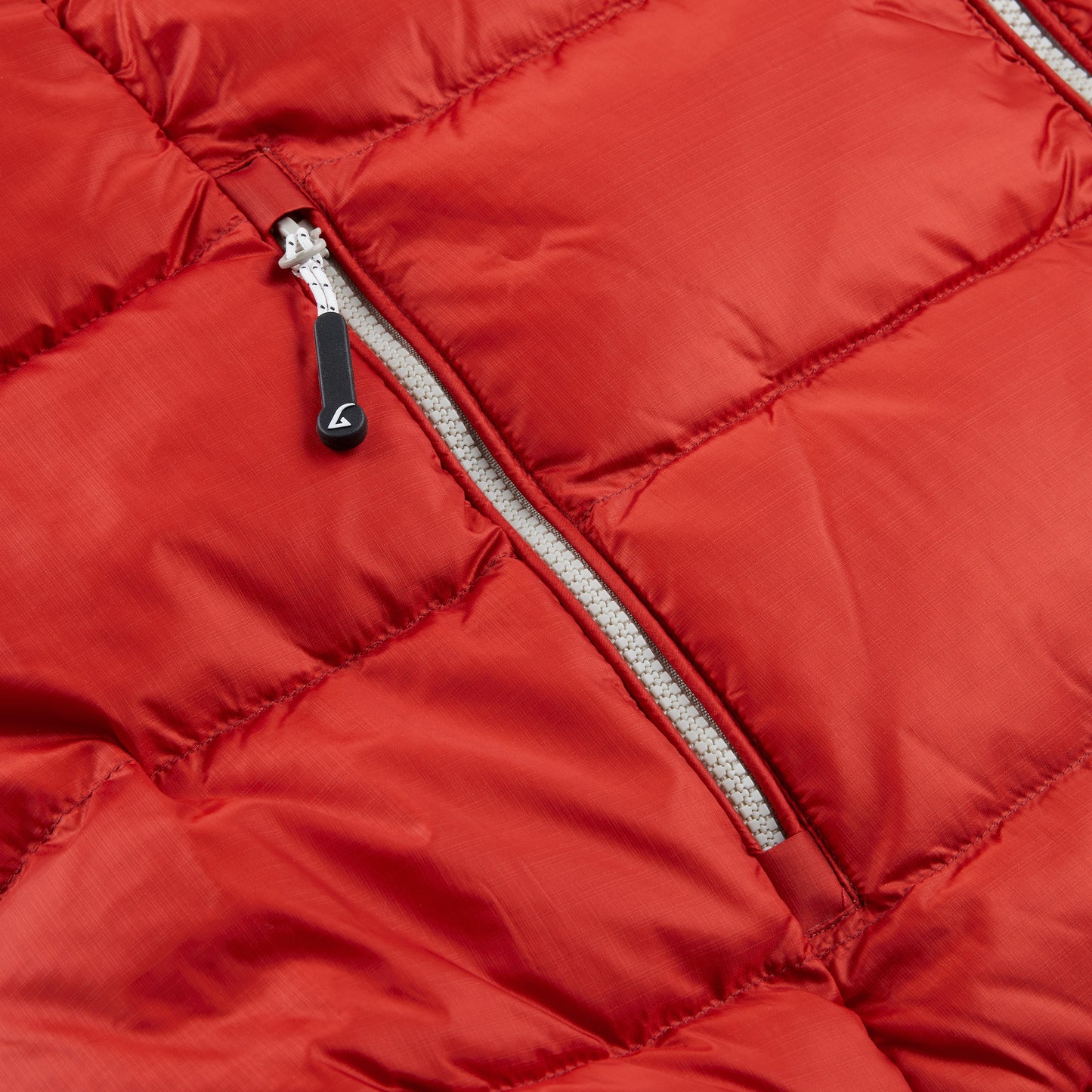 Alvivo Astana Daunenjacke Rot/Grau #farbe_rot-grau