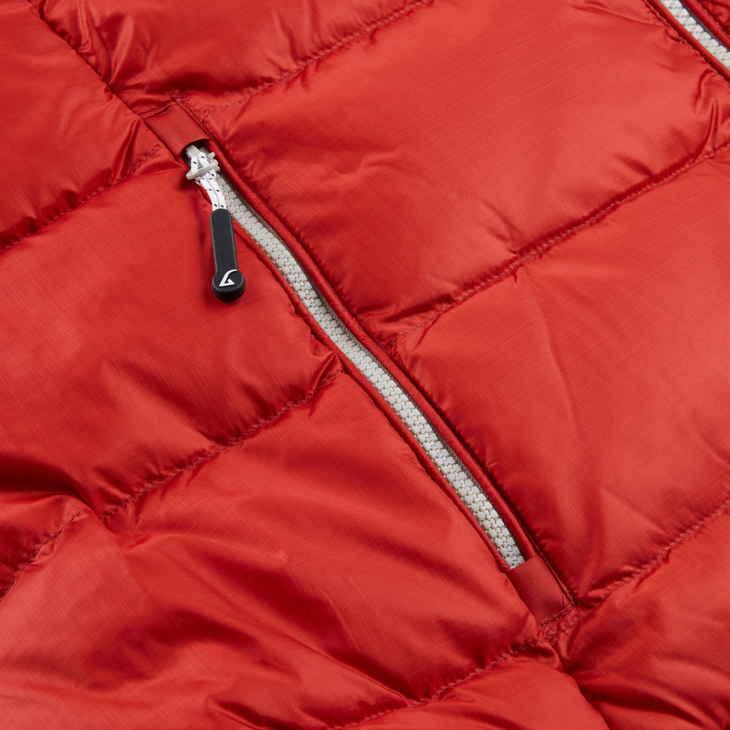 Alvivo Astana Daunenjacke Rot/Grau #farbe_rot-grau